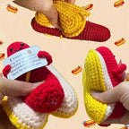 Hot Dog Crochet Gifts Cute,Funny Gag Birthday Gifts Men Women Emotional Positive Coffee Potato Hotdog Gift Plush Toy for Mom dad Christmas Friend Coworker Sister