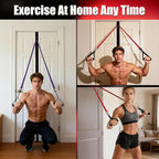 LEEKEY Resistance Bands, Exercise Bands with Handles,Pull Up Assist Bands - Band Set with Door Anchor - Bands for Working Out,Band for Men and Women Fitness Training,Home Workouts