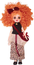 Original 1/6 Scale Anime Doll with Hand-Painted Face, Unique Cute Collectible Ball-Jointed Doll with Removable Outfit, 30cm Art Figure for Christmas & Birthday Gifts (Ruby)
