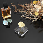 Hipiwe Gold Metal Arm Display Stand Easel with Acrylic Base Small Display Easel Holder for Sphere Crystal Ball Mineral Geodes Rock Seashell, Medium