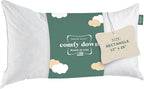 ComfyDown Decorative Throw Pillow Insert, Down and Feather Fill, 100% Cotton Cover, 233 Thread Count - Made in USA (12 X 26)