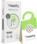 Trappify Ultimate Adhesive Moth Traps for Clothes - Monitoring Pantry Moth Traps for Home, Kitchen, Closet, Cabinet, Storage Rooms, Cupboard |Easy Setup (12 Pack)