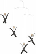 Free Minds Black Hanging Mobile - 17 Inches - High Quality Plastic - Handmade in Denmark by Flensted