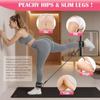 Ankle Resistance Bands with Cuffs & Fabric Resistance Bands Set - Legs & Glutes Workout Equipment for Women & Men, Home Gym Heavy Exercise Bands for Hip, Yoga, Strength Training, Rehab, Pilates