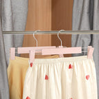 Clothes Pants Hangers, Space-Saving Skirt Holders with 360 ° Swivel Hooks, Adjustable Clips, Trouser Hangers, Clothes Coat Garment Jeans Hangers (20 Pack, Pink)