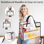 Clear Storage Bags, 4 Pack Under Bed Storage and Closet Organizers Containers, Vinyl Foldable Heavy-Duty Moving Bags with Zippers for Comforter, Bedding, Duvet, Blanket & Toy Storage, 40L