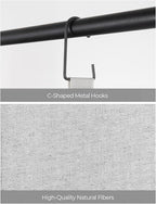 StorageWorks Hanging Closet Organizer, 3-Shelf Hanging Closet Shelves with Top Shelf, 15 ¾"W x 12" D x 31" H, Extra-Large Space, Light Grey