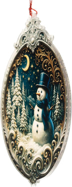 Snowman Christmas Ornaments 2026, Cute Snowman Ornament, Vintage Winter Wonderland Decor, Unique Xmas Ornaments Gift for Boss, Coworker, Family, Friends, Festive Home Christmas Decorations