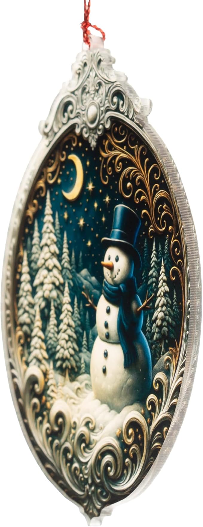 Snowman Christmas Ornaments 2026, Cute Snowman Ornament, Vintage Winter Wonderland Decor, Unique Xmas Ornaments Gift for Boss, Coworker, Family, Friends, Festive Home Christmas Decorations