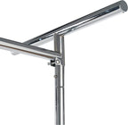 Econoco Commercial Garment Rack - Rolling Clothes Rack, Heavy Duty (Z Rack with Garment Cover, Black)
