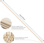 VFULIE 100PCS Reed Diffuser Sticks, 10 Inch Natural Rattan Wood Sticks Essential Oil Aroma Diffuser Sticks Refill Replacement for Aroma Fragrance