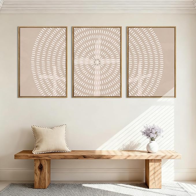 Framed Jesus Wall Art Jesus Feeds The 5000 Canvas Wall Art Christian Paintings Neutral Painting Christian Jesus Artwork Modern Religious Pictures for Living Room Bedroom Office Farmhouse 16x24 Inch Set of 3