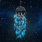Dream Catchers Lovers Dream Catcher for Boys Large Dream Catcher for Girls Wall Hanging Tree of Life Wall Decor with LED Light Handmade Feather Dreamcatcher Native American Blessing Gifts