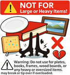 Artliving 5" Black 24pcs/Set Plastic Easels Plate Display Stands Picture Frame Stand Holder