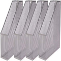 YBM HOME Steel Mesh Wall Magazine File Holder for Home & Office Organization, Serves as a Magazine Rack, Desk Organizer, Letter and Mail Bin, Holds Up to 20 Magazines - 4-Pack Silver, 1111-4