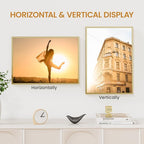 12x17 Aluminum Metal Picture Frame,Tempered Glass Gold Photo Frame 12x17 for Family Photo,Posters,Art,Document to Wall Mount Horizontally or Vertically