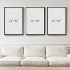 Large Framed Modern Abstract Wall Art for Living Room, 3 Piece Canvas Prints Paintings Artwork for Walls, Minimalist Green and White Pictures for Hallway Dining Bedroom Home Office Wall Decor 24x36 Inch