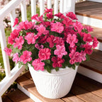Artificial Fake Flowers for Outdoor, 8 Bundles Faux Plants Silk Flowers Spring Decoration UV Resistant No Fade Plastic Flowers for Outside Planters Home Porch Patio Yard Garden Decor
