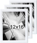 KTKDE 12x16 Picture Frame Set of 3,White Wooden frames, Vertical & Horizontal Wall Hanging for Wall Display,Studio Gallery Photo Frame for Photos, Posters & Art Prints
