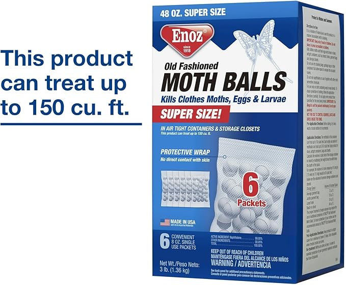 Made in The USA Old Fashioned Moth Balls - 3 Pound