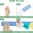 8 Pcs Felt Pin Board Bar Strips Bulletin Board for Bedrooms Offices Home Wall Decoration, Notice Board Self Adhesive Cork Board with 50 Push Pins for Paste Notes, Photos, Schedules (Multi-Blue)