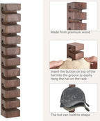 Mkono Hat Organizer for Baseball Caps, Hat Rack for Wall Hold Up to 10 Hats, Hat Holder On Wall Ball caps Storage Organizer Display for Door, Closet, Entryroom, Laundry Cap Organization