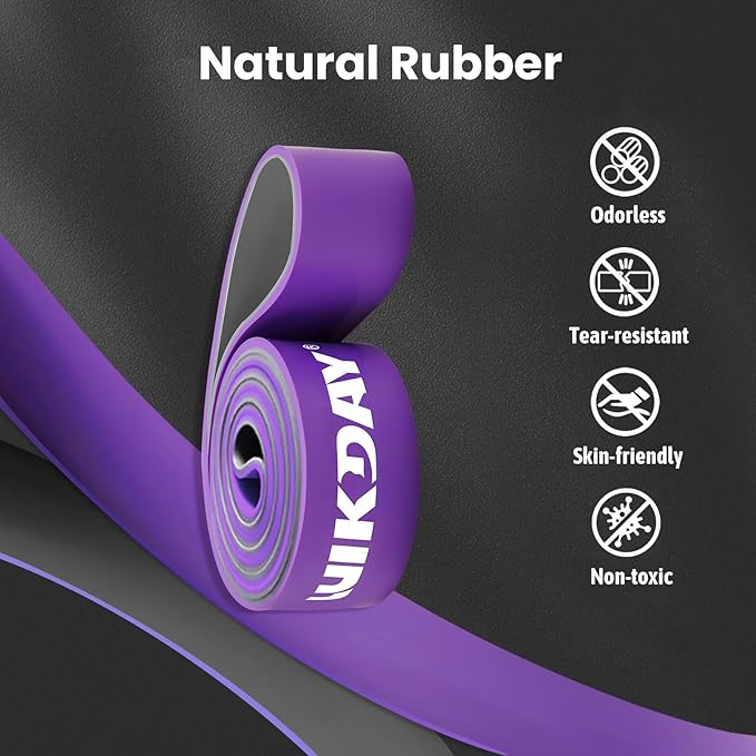 Resistance Bands, Pull Up Bands, Workout Bands for Exercise, Thick Heavy Resistance Band Set with Door Anchor, Elastic Bands for Body Stretching, Training at Home/Gym for Men & Women