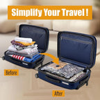 Rechargeable Wireless Pump Travel Vacuum Bags, 12 Pack Portable Storage Bags for Travel and Home, Compression Packing Seal for Clothing, Clothes, Blankets, Luggage, Suitcase