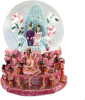 Nutcracker Ballet Gifts Musical Nutcracker Snow Globe, Christmas Ornaments Decorations, Holiday Home Decor, 5.75” x 4.5” inches, Clara and Prince