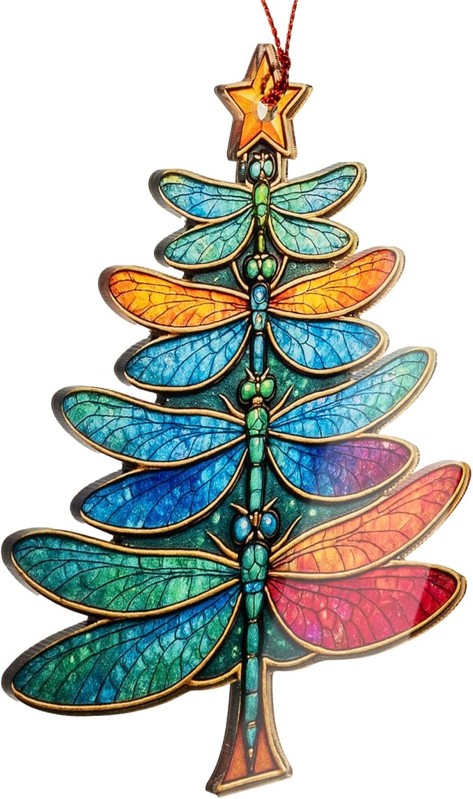 Christmas Women Gifts 2026 - Christmas Ornaments 2026 - Dragonfly Ornament - Dragonfly Gifts for Women - Christmas Women Decoration Ornaments