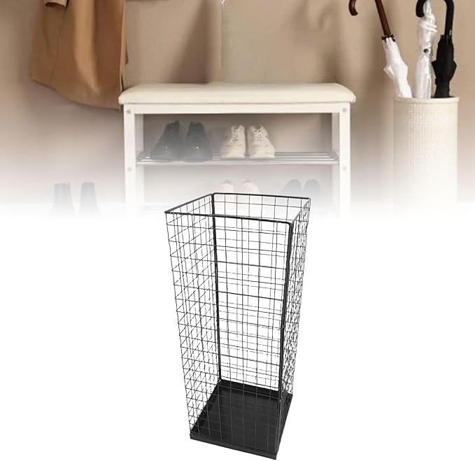 Umbrella Holder, Prevents Rollover. Hollow Mesh Umbrella Stand Keep Cane Organized