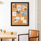DOLLAR BOSS Cork Board for Wall 36" x 24" Bulletin Board for Wall with Black Wood Frame, Picture Display Pin Broad Vision Board for Office Home School Room Decorative Hanging 10 Pushpins