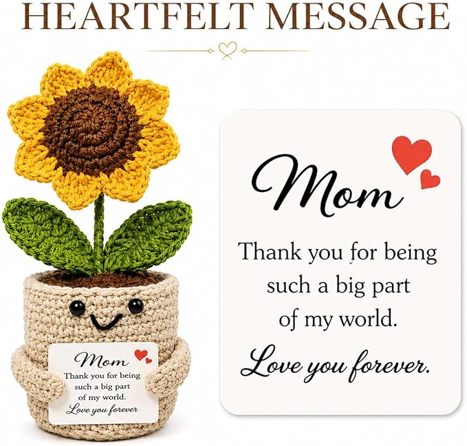 Velyra “Thank You for Being Such a Big Part of My World Love You Forever” Thank You Gifts for Mom from Daughter Son, Desk Decor, Mother’s Day Birthday, for Mom in Law Stepmom