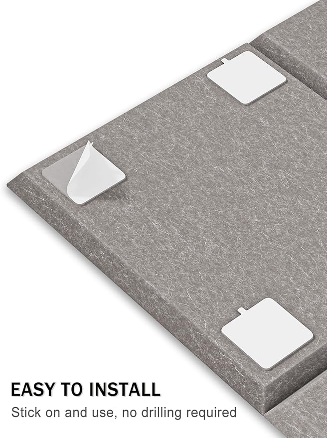 Hsurbtra Large Cork Board for Wall 47 x 36 Inch, 12 Pack Felt Bulletin Notice Board with Pushpins for Office Home School Farmhouse Wall Decor, Khaki