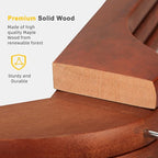 TOPIA HANGER Wooden Hangers 30 Pack, Wood Clothes Hangers, Durable Coat Hanger with 360-Degree Rotatable Hook, Non-Slip Pants Bar and Shoulder Notches for Camisole Tops (Walnut) - CT34WA30