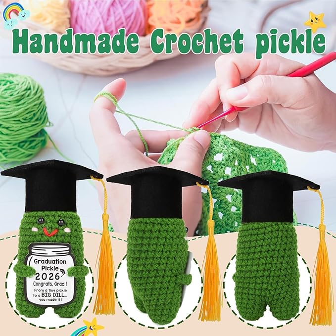Graduation Gifts Cute Collectible Dolls Congrats Class High School College 2026 Graduation Gifts for Graduate Graduation Decorations Collectible Dolls Handmade Crochet Grad Gift for Him Her