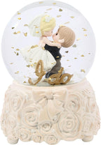 Precious Moments 252110 I Do, Today, Tomorrow, Always Wedding Couple Musical Snow Globe