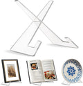 Americanflat Acrylic Easel Stand - 8" Tabletop Easel and Plate Stand - Lightweight Display Holders for Photos, Cards, Frames, Books, Magazines, Albums - Home or Office Decor