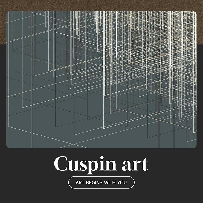 Framed Modern Black and Gold Abstract Wall Art, Contemporary Luxury Bright Prints Paintings Artwork for Walls, Geometric Pictures for Living Room Entryway Hallway Dining Bedroom Wall Decor 24x24 In