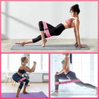 Fabric Resistance Bands for Working Out, 6Pack Non-Slip Exercise Bands for Women and Men, Fabric Booty Bands for Home, Fitness, Pilates, Stretching
