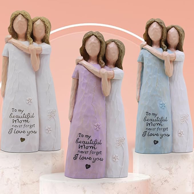 Mom Birthday Gifts, Mother of The Bride Gift, Mom Valentine Gift, Sculpted Hand-Painted Figurine