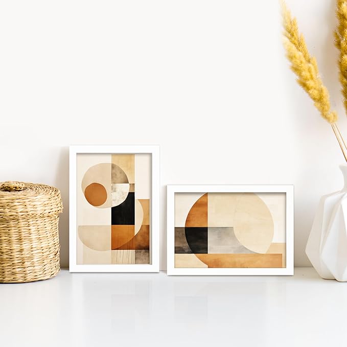 LaVie Home 5x7 Picture Frame White Set of 10, Display 4x6 with Mat or 5 x 7 Without Mat Picture, Photo Frame Collage for Wall Gallery or Table Deco, Hanging or Tabletop Display