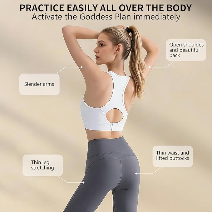 Figure 8 Fitness Resistance Band with Handles, Arm & Back Training Elastic Rope for Pure Barre Workout, Chest, Shoulder Stretching Exercise Equipment for Yoga, Pilates & Physical Therapy.