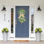 24inch Floral Swag, Greenery Swag Artificial Olive Flower Swag, Greenery Swag Spring Floral Swag Fake Olive Leaves Decorative Swafor Wedding Arch Party Wall Home Garden Decor