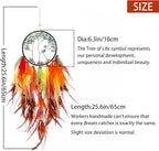 Pretty Jolly Cat's Eyes Tree of Life Dream Catcher Wall Decor with Healing Crystal Stone Handmade Colored Feather Dream Catchers Decoration Wall Hanging Bedroom Room Wedding Party Wish Gift-25.6"