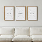Framed William Morris Canvas Wall Art Set of 3, Vintage Boho Floral Paintings Prints, Rustic Farmhouse Botanical Artwork for Living Room, Bedroom, Hallway or Office, 16x24 Inch
