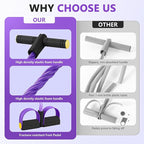 Upgraded Pedal Resistance Band with Handle, Soft Durable Fashion Puller Exercise with Thickened 6 Tension Ropes, Tube Pedal Resistance Device for Abdomen, Waist, Arm, Leg, Core/ABS