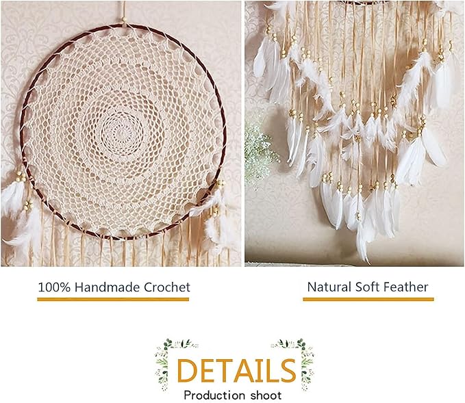 Large Dream Catcher Feather Tassel Decoration Woven Wall Hanging Home Decor Bedroom Living Room Wedding Party
