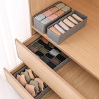 Dresser Drawer Organizer 8 Pack Clothes Underwear Sock Storage Light Gray Drawer Dividers Grey Foldable Closet Organizer Storage Box Dresser Drawer Organizers