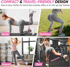 Ankle Resistance Bands with Cuffs, Workout Sets for Women, Resistance Bands for Working Out, Exercise Band for Leg Booty, Home Gym Workout Equipment, Ankle Weights Fitness Band Set